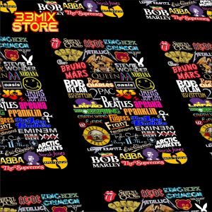 Stiker Helm Band Pop Keren Murah Premium