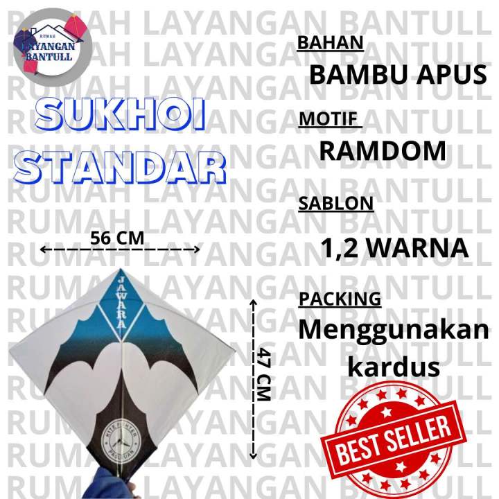 Layangan Roket Layangan Sukhoi Standar murah uk 56 | Lazada Indonesia