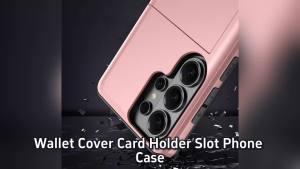 For Samsung Galaxy S26 S25 S24 Ultra S22 Plus S23 FE A37 A57 Wallet Cover Card Holder Slot Shockproof Phone Case Slider Card