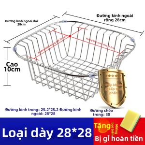Rổ Thoát Nước Cho Bồn Rửa Bằng Inox 304