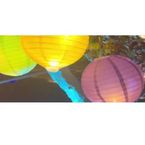 Đèn lồng vải lụa treo trang trí ngoài trời nhiều mầu tại các sự kiện lễ hội 20/25/30/35cm trang trí ngoài trời - BEAU4