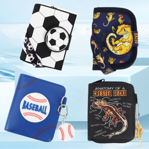 Dinggelvxing | Childrens Wallet with Card Holder and Strap