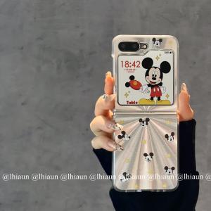 Aurora Glitter Cartoon Mickey Huawei Pocket2 Foldable Screen Phone Case New Zflip6/5/4 Protective Cover Zfold6/5/4 Hard N3flip Cute Personality Hard Shell