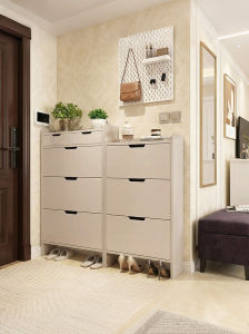 Slim Pull-out Wall-mounted Narrow Shoe Cabinet
