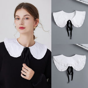 Fall and Winter New Style White Pure Cotton Shirt Sweater Matching Collar Doll Collar Fake Collar Scoop Lapel Detachable Collar Children