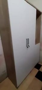 FOSWELL Wardrobe Clothes Storage Organizer Clothes Storage Cabinet Hanging Clothes Cabinet Wooden Wardrobe