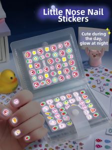 QIFUXING | Waterproof Luminous Nail Stickers for Girls