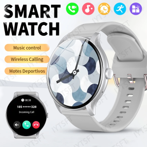 laxasfit | LAXASFIT 2025 New Smart Watch Men Women Full Touch Screen Sports Fitness Watch Bluetooth Talk Android IOS Smart Watch
