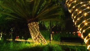 LED Solar string lights 7M/12M outdoor decorative lights Valentines Fairy Holiday Christmas Party Waterproof Light