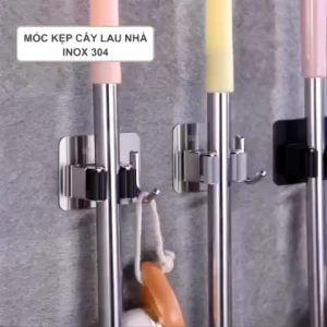 Móc Kẹp Treo Chổi Và Cây Lau Nhà Đa Năng chịu lực tốt không thấm nước