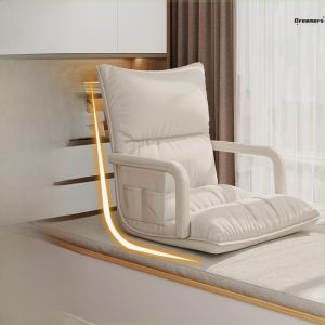 Integrated Pad Window Seat Backrest Folding Bed Chair Dormitory Single Person Sofa Tatami Modern Simple Home Fabric Chair Pad