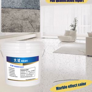 Epoxy colour sand floor paint / self-leveling floor paint / indoor and outdoor wear-resistant and non-slip cement / floor paint pure natural Imitation marble paint