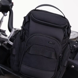 OZUKO black waterproof men motorcycles bag multiple functional crossbody bag for casual use.