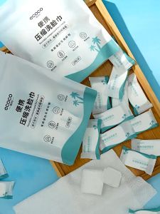 Gói 15 khăn mặt nén ECOCO du lịch dùng 1 lần chất liệu Cotton tự nhiên siêu thấm hút an toàn cho da thế hệ mới 23165
