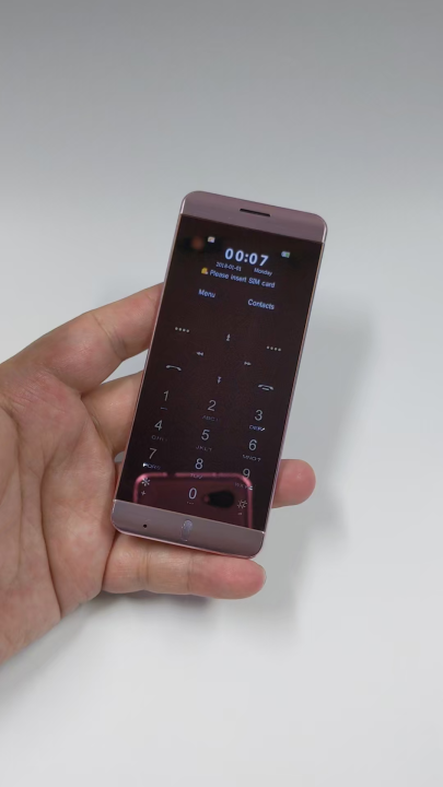 Anica A7 ultra-thin touch card mini stylish dual card small phone MP3 FM Feature Phone