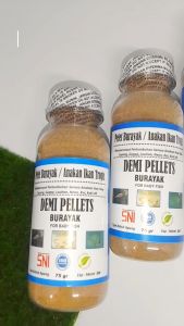 DEMI PELLETS BURAYAK 75 gram: Pakan Anakan Ikan Hias Berkualitas