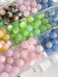 ลูกปัดเรซิ่นทรงกลมลายตาแมวขนาด 10 มม สำหรับงาน DIY ทำมือ จำนวน หลวม ลูก สำหรับทำสร้อยข้อมือ สร้อยคอ สายคล้องโทรศัพท์มือถือ และเครื่องประดับ