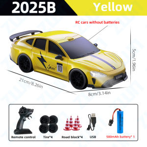 ZWN1/24 RC Car 2.4G High Speed Drift 4WD Remote Control Car With Led Light Radio Controlled Racing Model Boy Toy Best Gif
