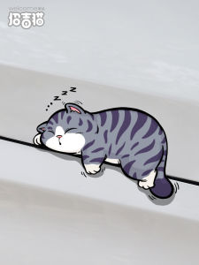 Fun Cartoon Cat Car Stickers Pet Scratch Decals Reflective Body Stickers for Electric Vehicles Kistioa Brand Window Door Body