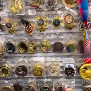 【1-10/30PCS】5.2cm เหรียญทอง/เงิน ทองแดงคอริบบิ้นรางวัลกีฬารางวัลนักเรียนมาราธอนประเภทเหรียญการแข่งขัน