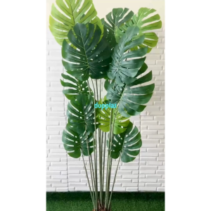 Pohon Artificial Tanaman Hias Monstera T180 Latex Pot Dasar Hitam Dekorasi Kantor Pajangan Sudut Ruang Tamu