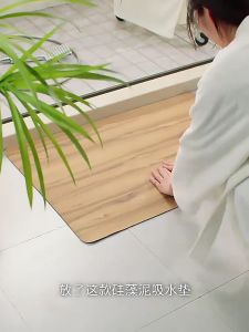 Bathroom Mat Diatom Mud Mat Non-slip Super Water absorbent pad Kitchen Floor Mat Bathroom Rug Doormat Floor Mat Toilet Carpet Home Decor Mat Quick-Drying diatomite Mat Safe Technology Floor Mats Water Absorption Carpet