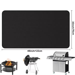 Outdoor Barbecue Pad for Protecting Wooden Floors Heat Resistant Fire Pit Mat Flame Retardant Pad