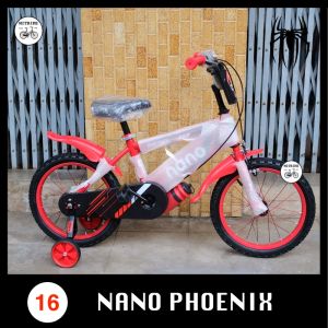 เด็กๆ ความงาม - จักรยานเด้ก 16 นิ้ว NANO รุ่นฟินิกซ์ กระจังหน้าสุดเท่ห์ เหมาะสำหรับปั้ม 5-7 ขวบ