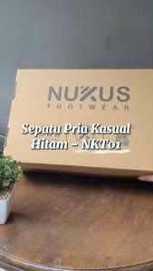 Sepatu Pria Tali Kulit Asli  Hitam - NKT