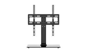 Table TV Universal Bracket Stand for 26"-70" LCD LED Screen Height Adjustable Monitor Desk Bracket with Tempered Glass Base