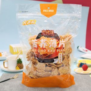 JieJieSheng Buckwheat Snack Thin Slices Puffed Snacks 228g Bag from Jiangsu Province China Net Content 228g Buckwheat Chips
