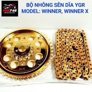 Sên nhông dĩa YGR cho Winner Winner X 150 Bộ 3 nhông xích chất lượng cao nhông 15 dĩa 44 sên 130 mắc lắp cho xe hãng HD