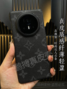 เคสโทรศัพท์หนังบางเฉียบสำหรับ Honor Magic V3 รุ่น V5 เคสป้องกันจอแบบพับได้พร้อมขอบด้านหลังแบบโลหะผสมสำหรับผู้ชายและผู้หญิง