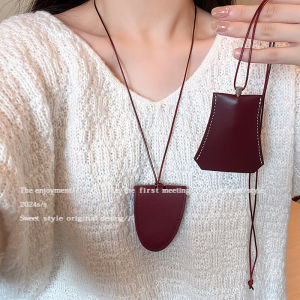 Leather Magnetic Sunglasses Strap Necklace Women Outdoor Portable Eyewear Holder Scarf Titanium Steel Chain Fashion Jewelry