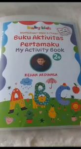 Alfareza - Variasi CUSTOM Nama Foto FREE Buku Aktivitas Anak Activity Book Seri Alphabet Wipe and Clean Tracing Line Shape Menulis Abjad Menulis Garis  Bentuk Free Spidol Bisa Dihapus