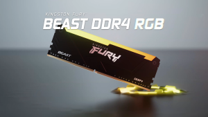 Kingston Fury Beast RGB DDR4 8GB/16GB/32GB Single/Dual Kit 8Gbit DIMM RAM Desktop Memory Black