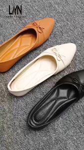 Lynne Bellina Flatshoes Kasual Simple Sandal Balet Model Pita Anti Licin