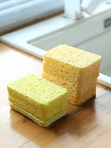 5PCS Wood Pulp Dishwashing Sponge Compressed Kitchen Cleaning Brush Pot Pan Dish Wash Household Tool