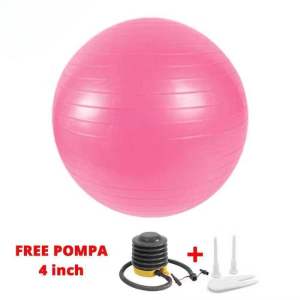 [snack time] Gym Ball Free Pompa Gym Ball Ibu Hamil 65cm Bola Yoga Alat Olahraga