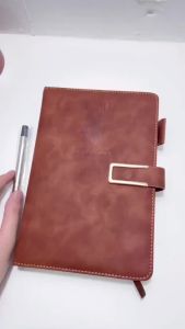 416 Pages A5 Faux Leather Thick Business Notebook Sketch Journal Diary with Pen