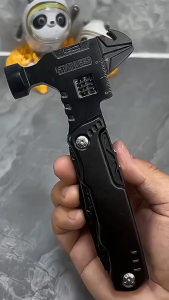 Dụng cụ đa chức năng cắm trại 16 in 1  Búa Kìm Mỏ lết đa năng