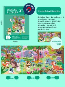 FUZAO | Educational Magnetic Puzzle for Children 3-6 Years Old