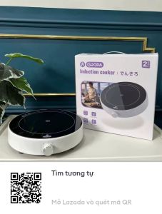 Bếp điện hồng ngoại cảm ứng 3500W. Bếp điện không kén nồi dễ dàng vệ sinh Phím cảm ứng bằng tiếng Việt. Tặng kèm vỉ nướng/hấp
