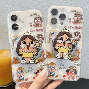 เคสโทรศัพท์มือถือแบบแม่เหล็กสำหรับ iPhone 17 pro รุ่นใหม่ 15 สร้างสรรค์ 14 pro ผู้หญิง 13 ยอดนิยม 15 pro Max ป้องกันการตกหล่น