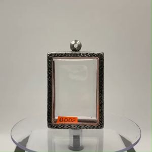 0002 ตลับพระ กรอบพระสแตนเลสลายไทย สมเด็จใหญ่ เช่น กรักไม้ขีด ขนาดวงใน 3.6*5.0 ซม. ขนาดใส่สวย 3.2*4.6 ซม. หรือขนาดพระที่ใกล้เคียง