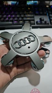 Logo chụp mâm ốp lazang bánh xe Audi A1 A3 A4 A4L A6 A6L A7 A8 A8L C5 Q3 Q5 Q7...- Giá 1 cái