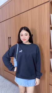 Áo Sweater Nỉ Lông Cáo Minimal Dày Dặn Form Rộng Thời Trang Thu Đông