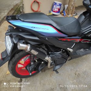 Knalpot samlong original kvn exhaust gratis triplat Beat Mio scoopy nmax aerox vario pcx adv dll