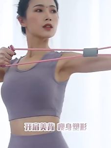8-Shape Stretcher Yoga Chest Expander Training Pull Rope Elastic Band Fitness Pilates 8字拉力带美背瑜伽