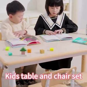Kids Table and 2 Chairs Set - Toddler Activity Chair - Lightweight Adjustable Height Plastic Desk